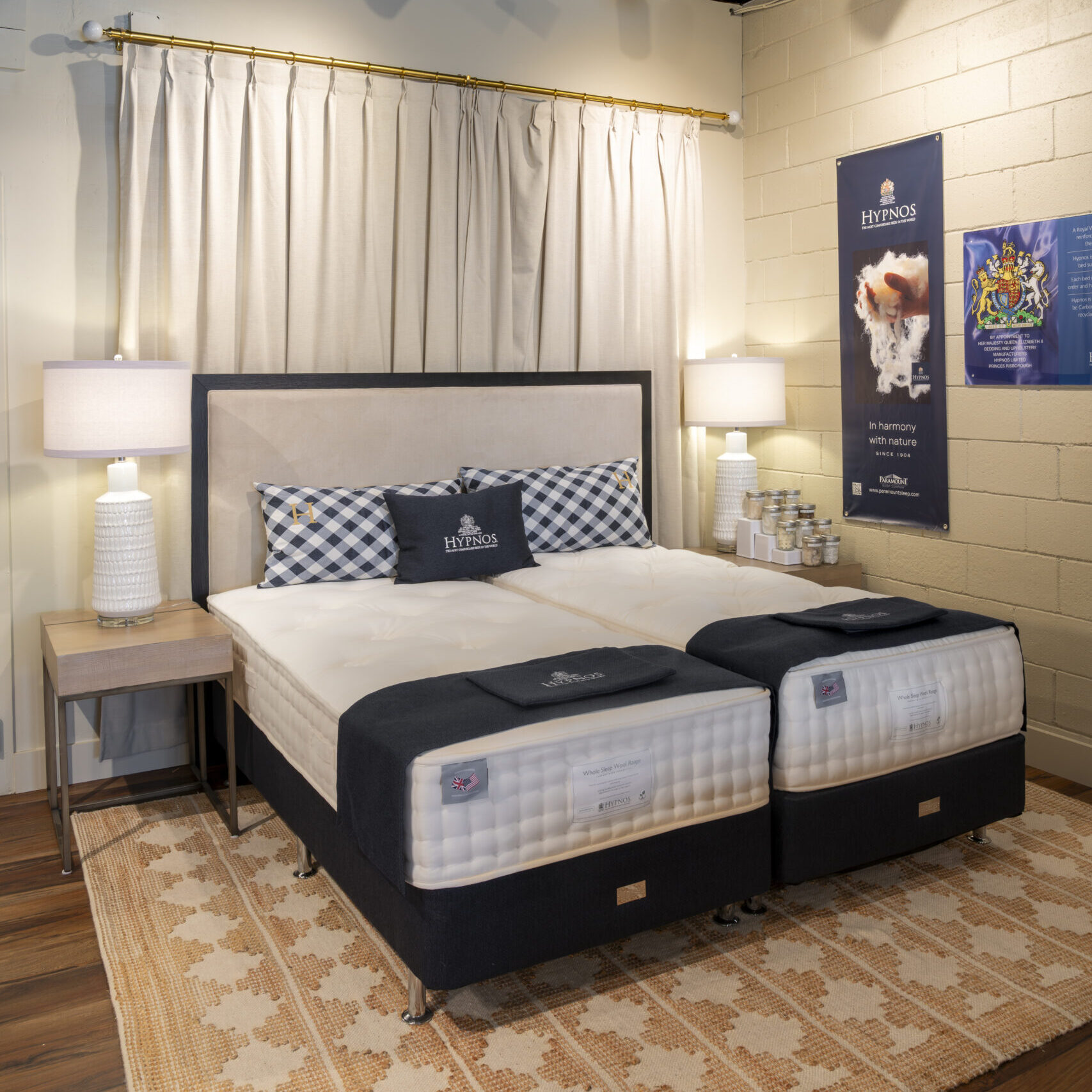 Dilworth Mattress Hypnos Wool 6 (right) wool 8 (left)